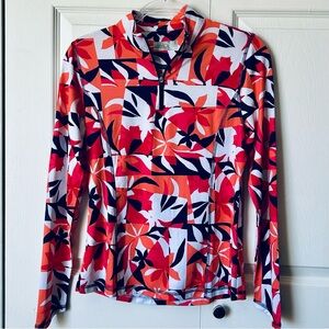 Calloway Weather Series long sleeve colorful golf shirt size Small